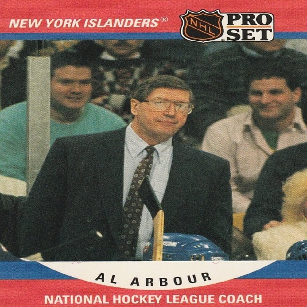 Al Arbour - 1990 Pro Set Hockey Card